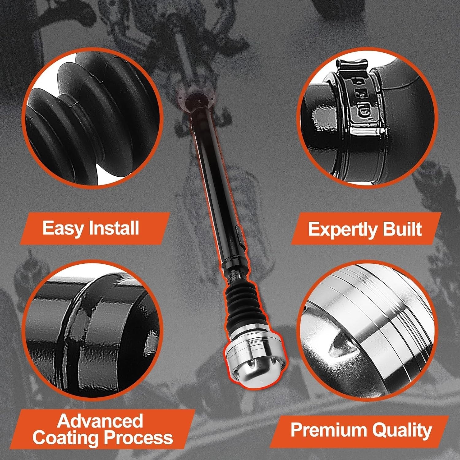 Front Drive Shaft Driveshaft Assembly Compatible with Jeep Commander 2007-2010