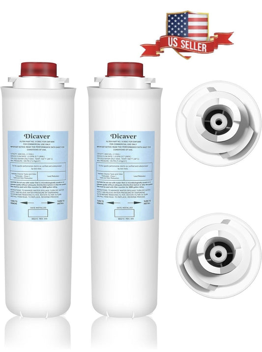 2 Packs Water Filter Replacement for Elkay 51300-C Filters Compatible with Elkay