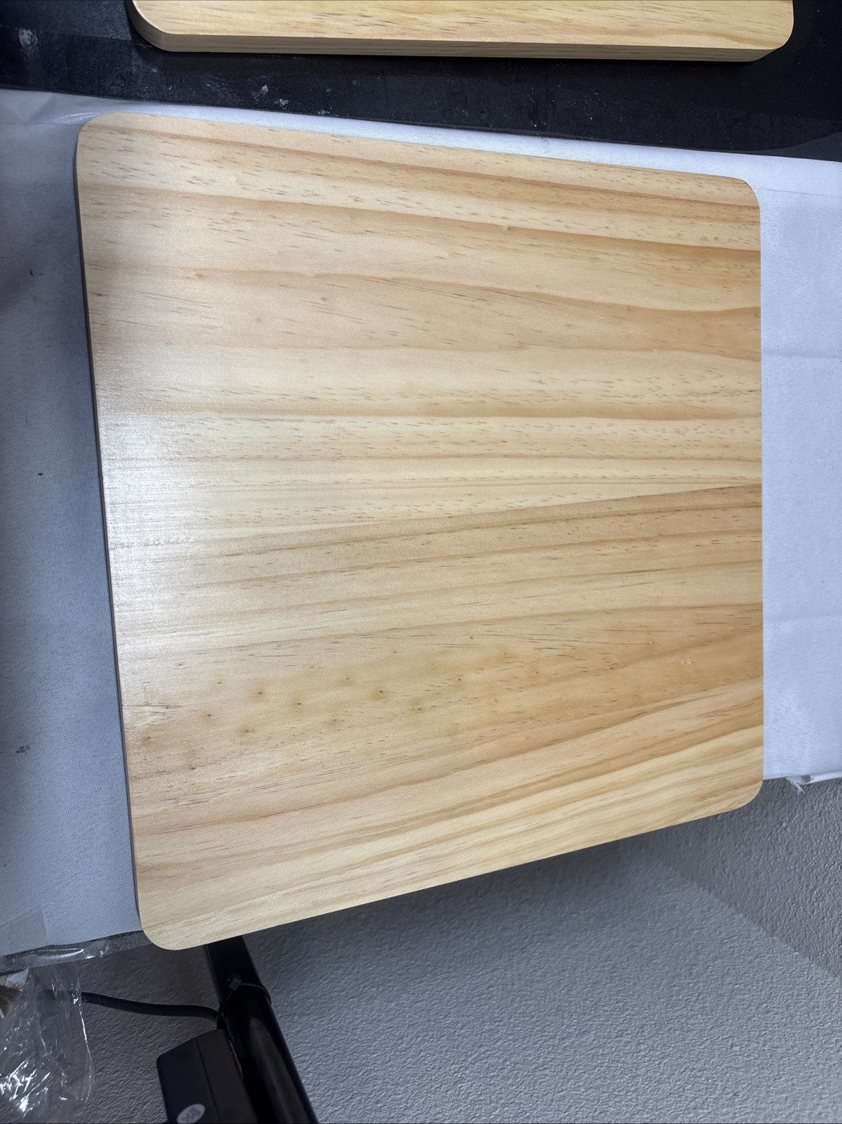 Two Large Bamboo cutting boards 15"x 15"x .75” Sheep Game On Reverse Side