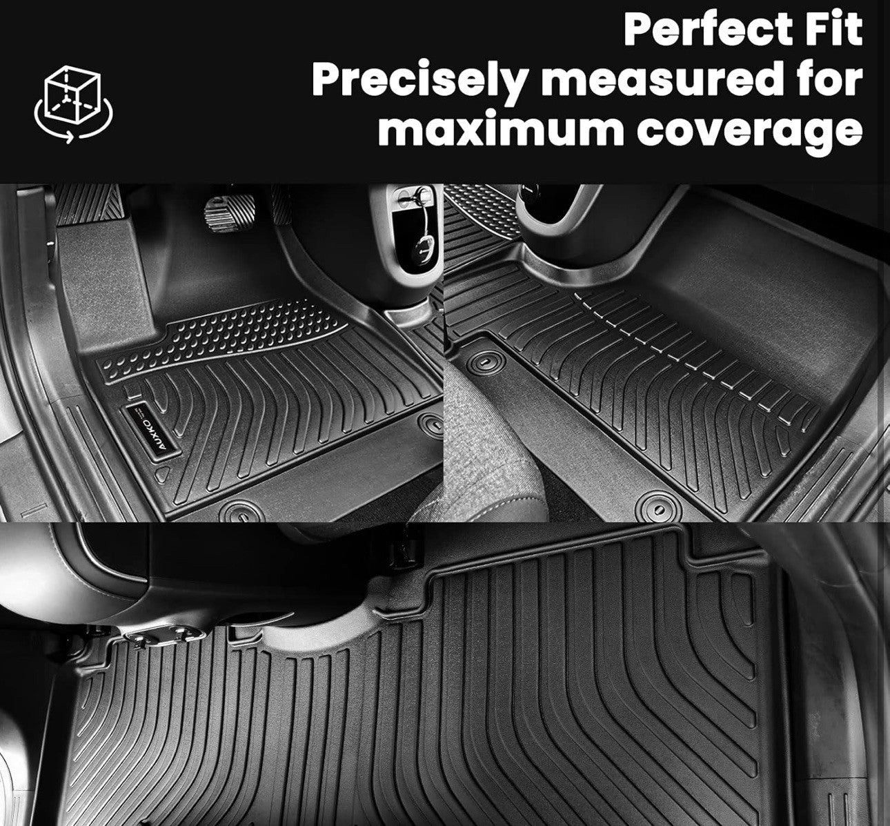  All Weather Floor Mat Fit for 2025 Dodge Ram 1500 Crew Cab 5 Seat 2nd Row 