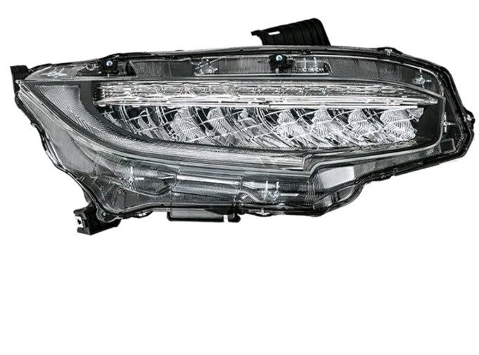 For 2016-2021 Honda Civic Right  Reflector LED Headlight w/ DRL Sequential