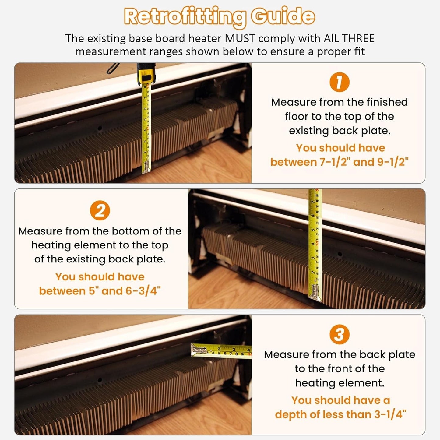 Upgraded 4 Ft Base Board Heater Cover with Left and Right Endcaps, Galvanized St