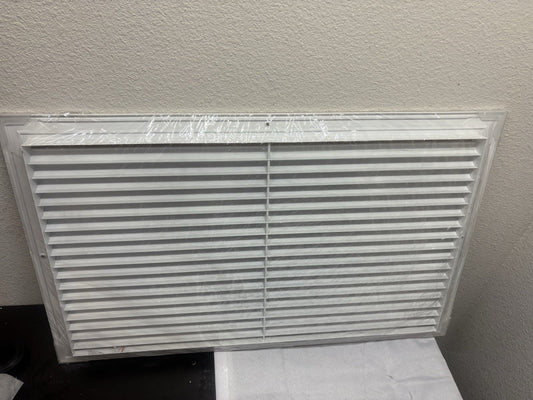HVAC Premium 24" x 14" Fixed Bar Return Grille Steel Structure - Elegant Quality