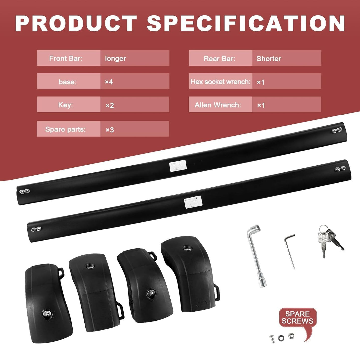KINGGERI Roof Rack Cross Bars for Kia Sportage 2016-2025 SX SX Prestige