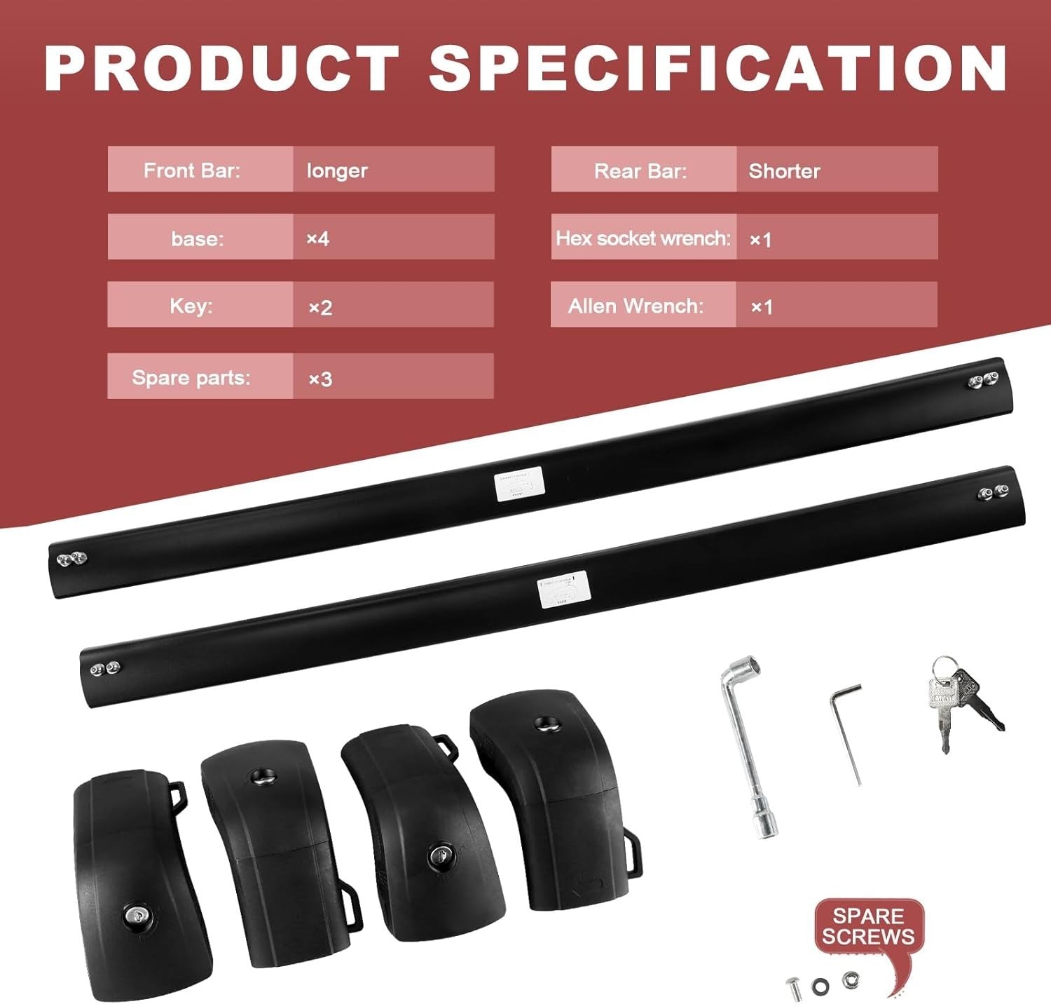 KINGGERI Roof Rack Cross Bars for Kia Sportage 2016-2025 SX SX Prestige