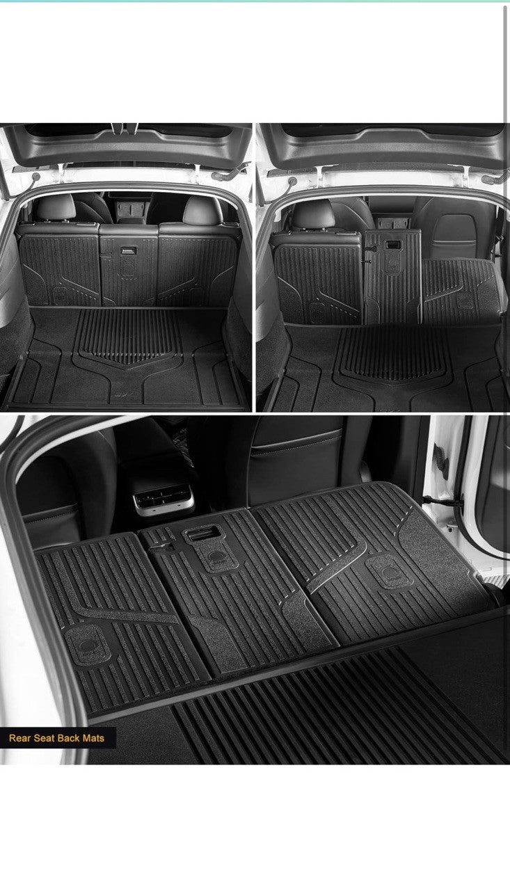 3W Custom 3D Floor mats For Tesla Model Y 2020-2025 Juniper 5 Seater Thick HD