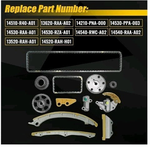2.4L Timing Chain Kit for 2008-2015 Honda Accord CR-V Civic Crosstour Acura 