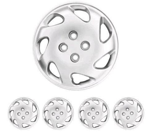 1998-2002 Honda Civic Factory Style 14" Silver Hub Caps - 4 Pieces WheelCoverSet