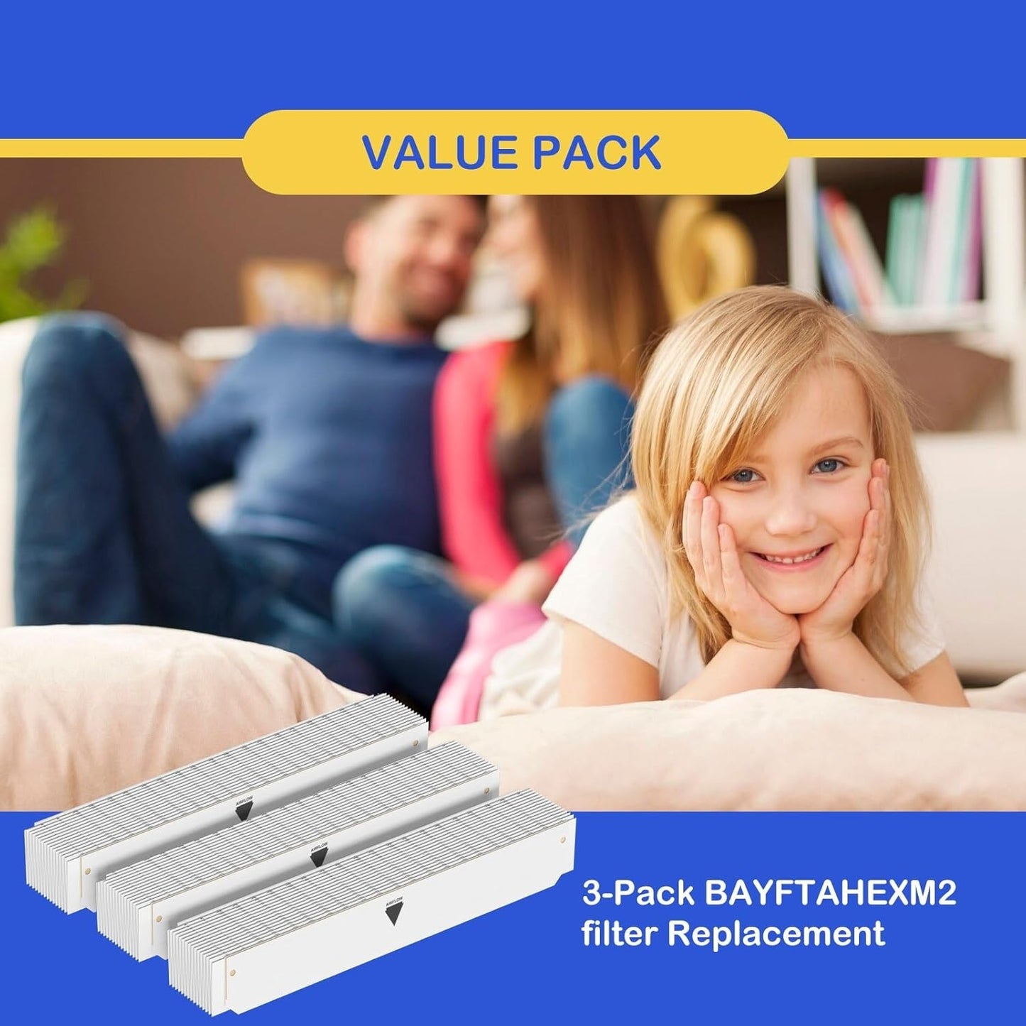 3Pk BAYFTAHEXM2 Expandable filter American Standard Trane Perfect Fit 20" x 5"
