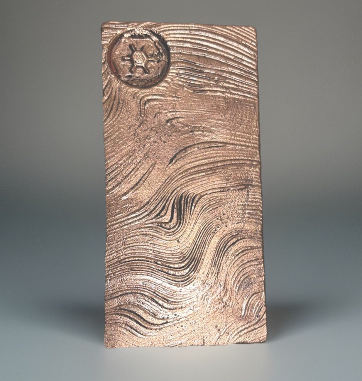 10oz .999 Copper Bullion Ingot Beskar Bar Handmade & High Polished Star Wars 4x2