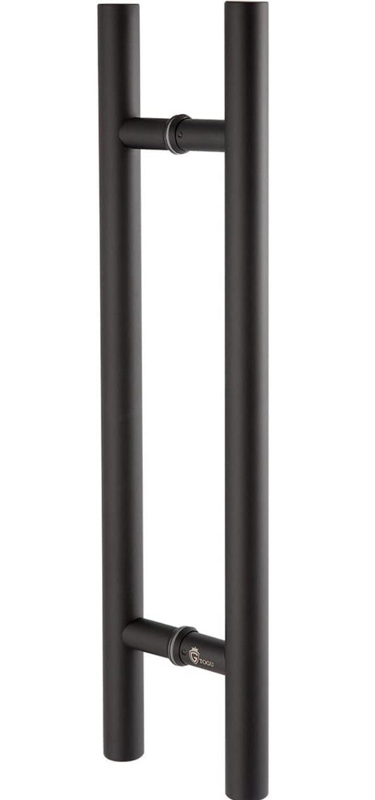 2-Togu Solid Standoffs Heavy-Duty Commercial Grade-304 SS 24” Door Pull Handles