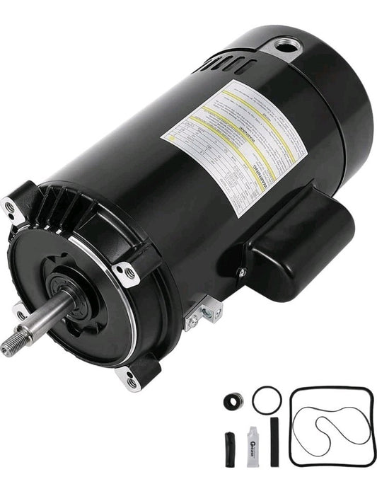 UST1202 2hp Pool Pump Motor, 3450RPM, 115/230V Round Flange, 56J Frame Pumps