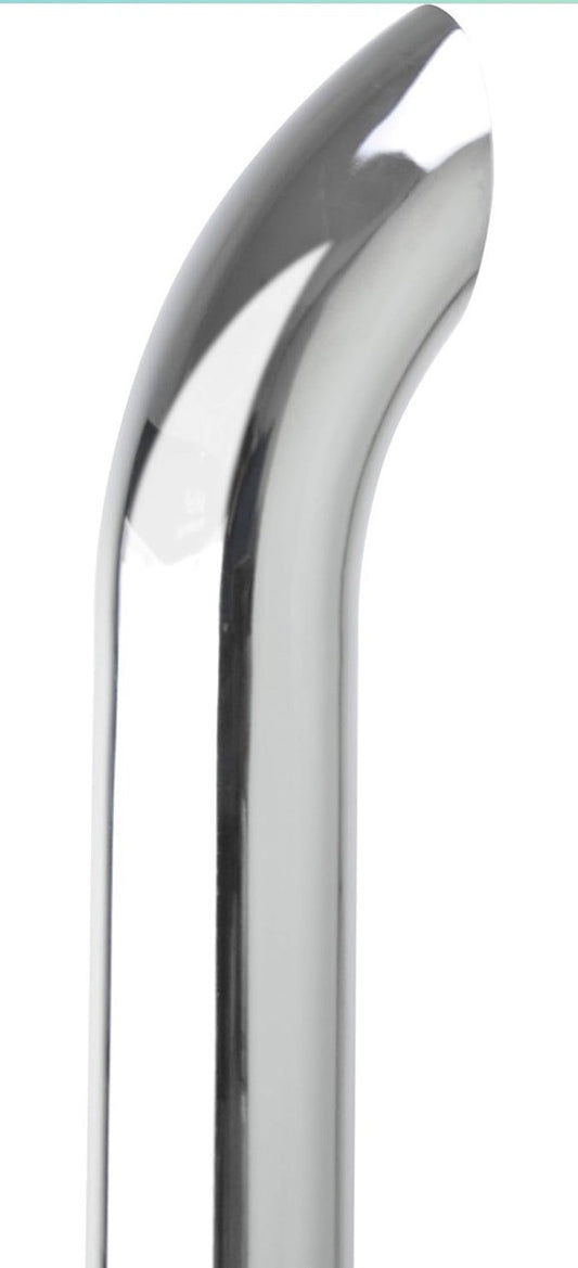 Chrome Exhaust Stack  5"DIA, 18" Length Curved