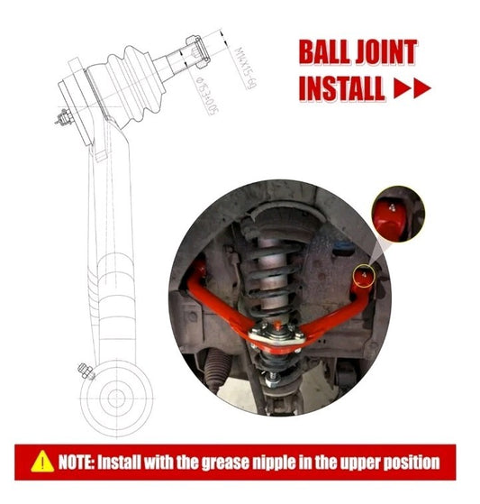 1-4" Lift Front Upper Control Arms Compatible 2008-12 Jeep liberty Dodge Nitro