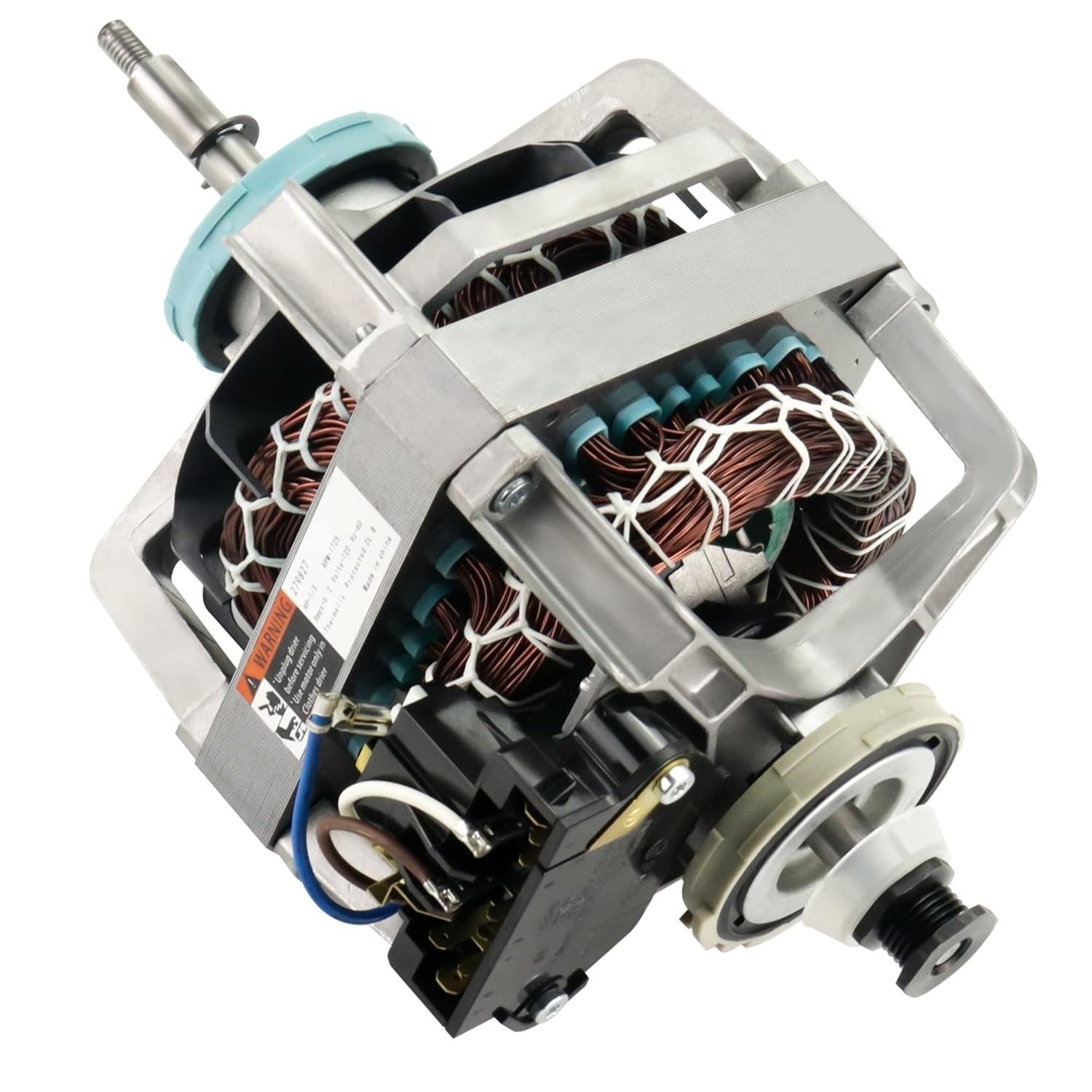 0EM 279827 Dryer Drive Motor with Pulley (Upgraded Blower Shaft Length)