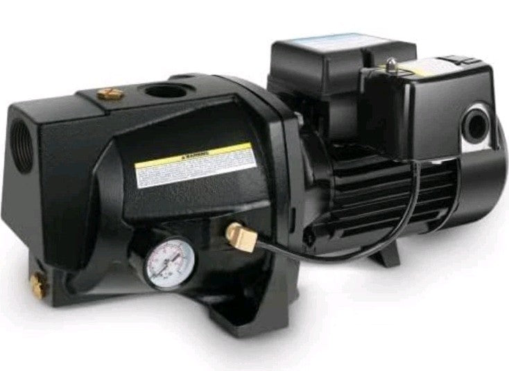1HP Shallow Well Jet Pump,Cast Iron, Well Depth up to 25Ft, 115V/230V Dual Volta