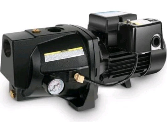 1HP Shallow Well Jet Pump,Cast Iron, Well Depth up to 25Ft, 115V/230V Dual Volta