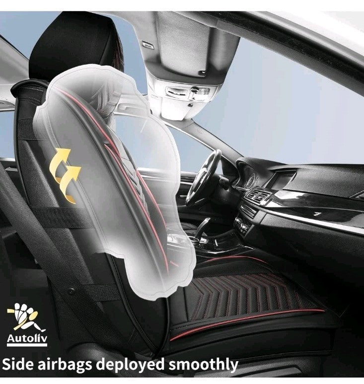 Car Seat Covers,Breathable and Waterproof Faux Leather Automotive Seat Covers 