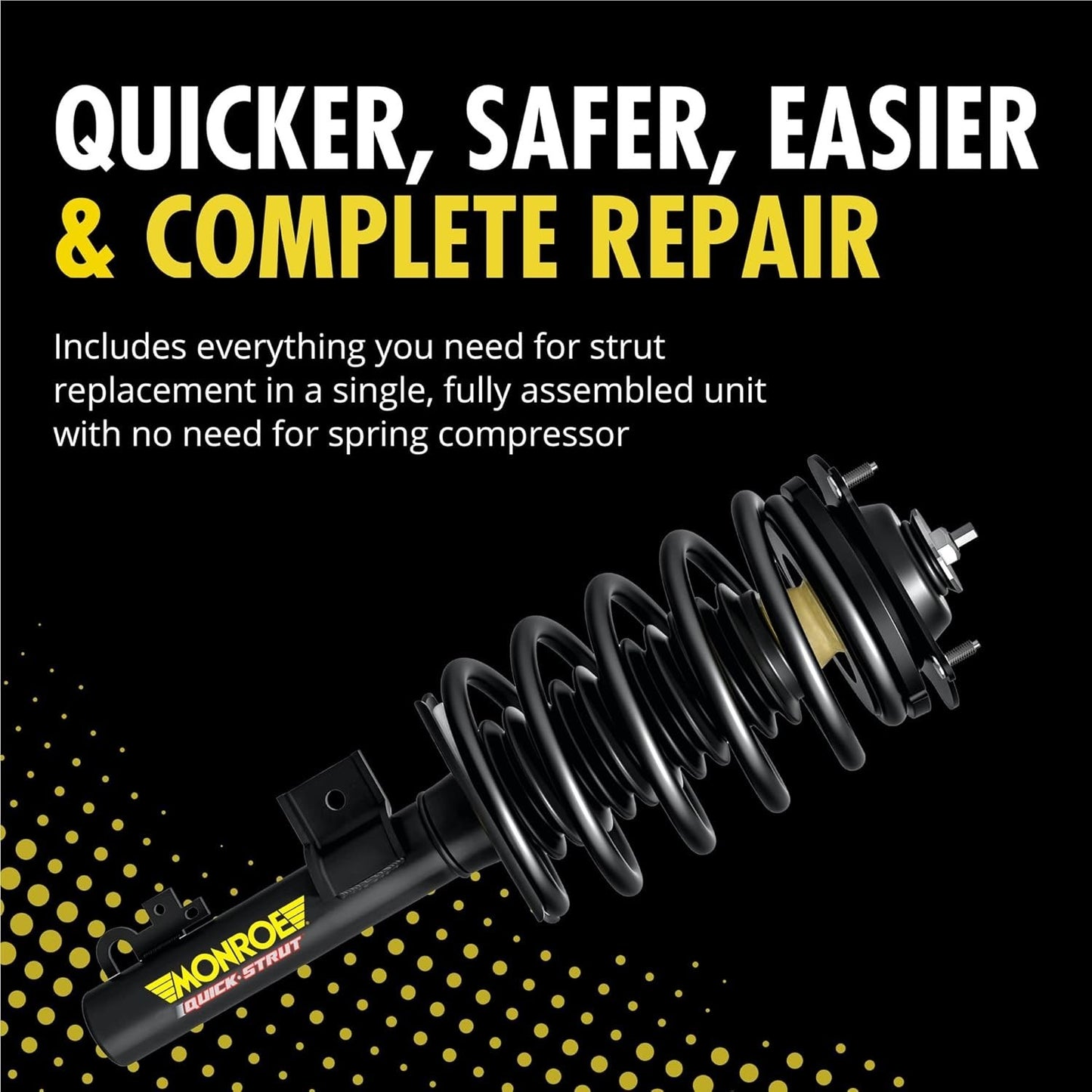 Suspension Strut and Coil Spring Assembly-Quick-Strut Complete Strut Assembly