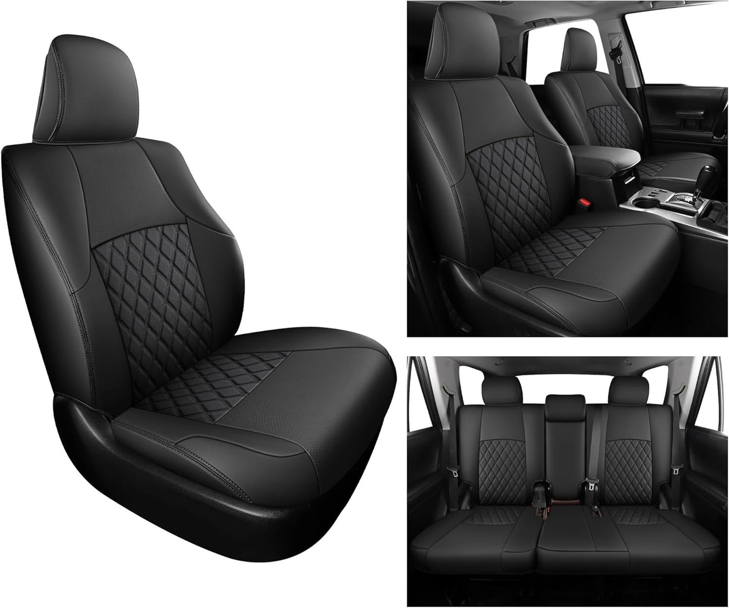 Huidasource Custom Fit Seat Covers for 2011-2024 Toyota 4Runner 2 Row 5 Seats
