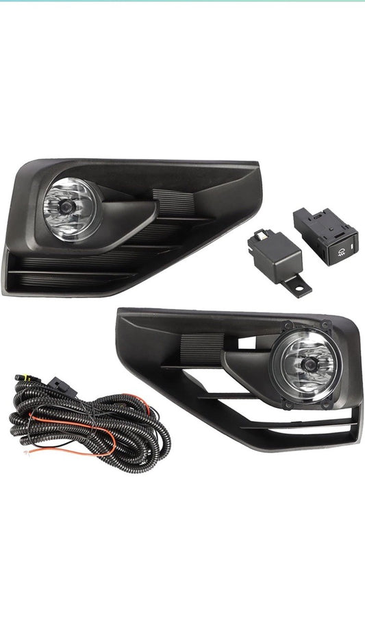 Pair of Fog Lights Lamps+Wiring+Switch Kits For 2017-2019 Nissan Pathfinder