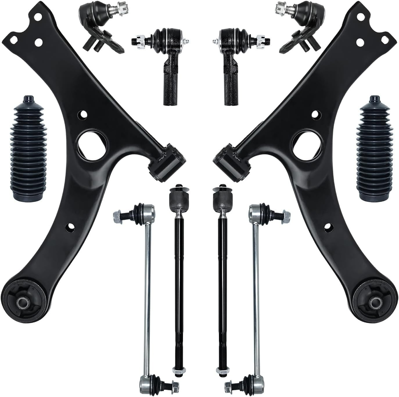 12pc Front Lower Suspension Kit for 2009-2013 Toyota Corolla Matrix USA Built