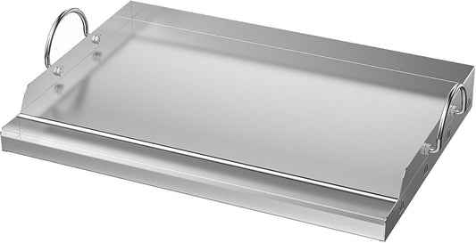 23" x 16" Universal Stainless Steel Cooking Griddle, Flat Top Plate Insert