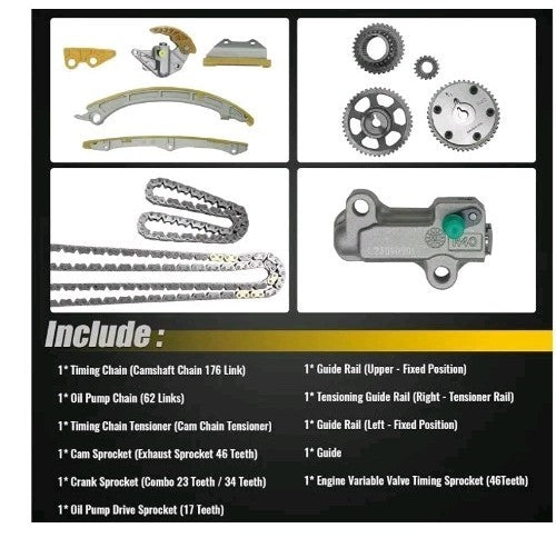 2.4L Timing Chain Kit for 2008-2015 Honda Accord CR-V Civic Crosstour Acura 