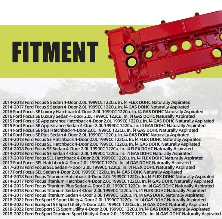 Upgrade Aluminum Cylinder Head Cover & Gasket for Mazda 3 2.0L 2.3L l4 2006-2009