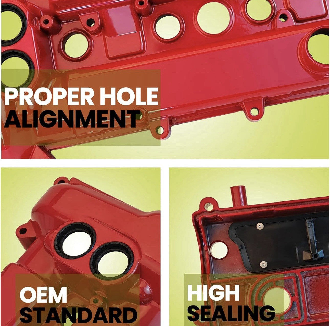 Upgrade Aluminum Cylinder Head Cover & Gasket for Mazda 3 2.0L 2.3L l4 2006-2009
