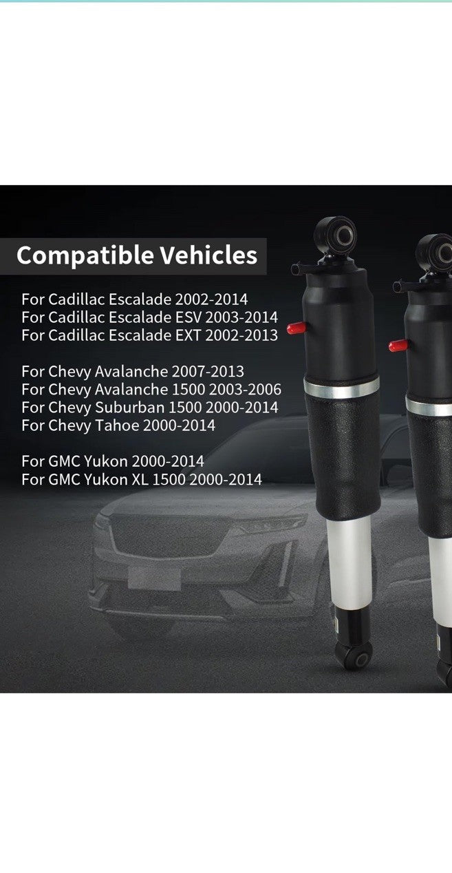 Fits  02-14 Cadillac Escalade/ESV Rear Air Ride Shock Absorbers Strut 22187156