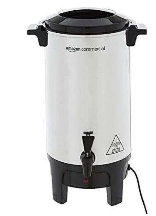 Commercial 40-Cup Aluminum Coffee Urn (6 L) – Single Spigot, Built-In Heater