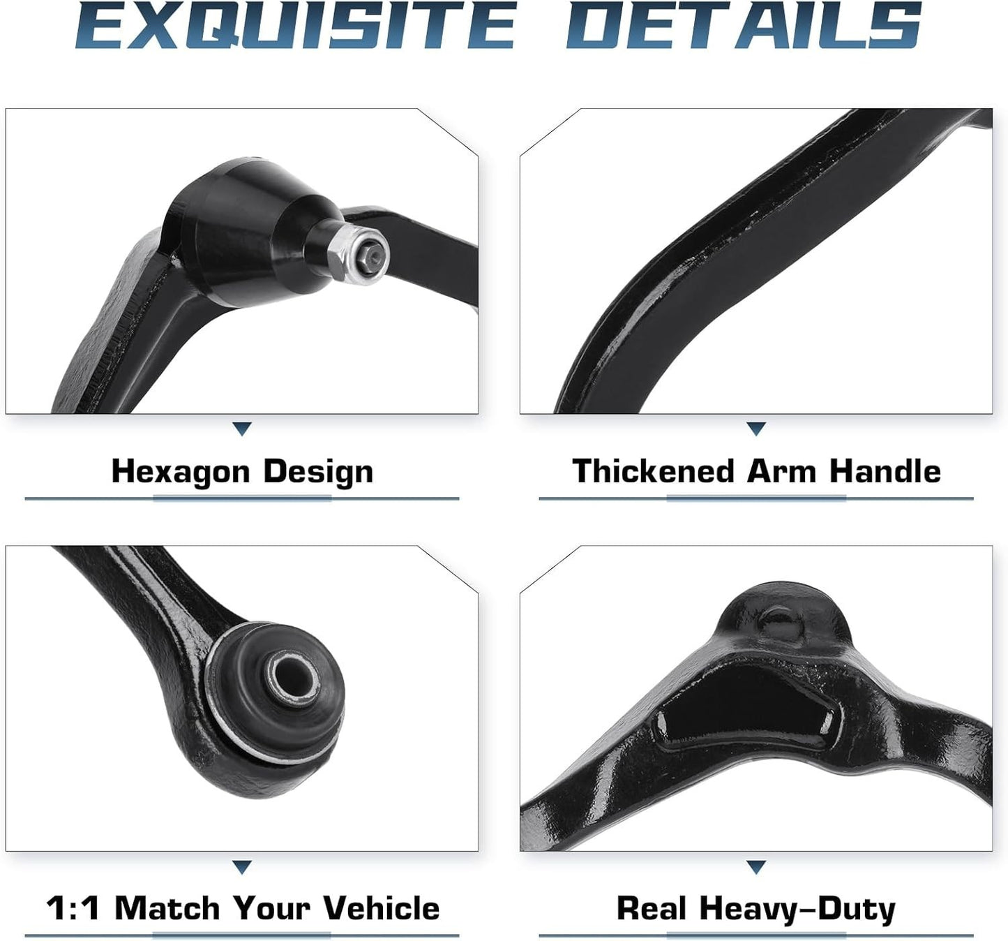 Front Upper Control Arms & Suspension Kit for 2008-2011 Dodge Nitro Jeep Liberty