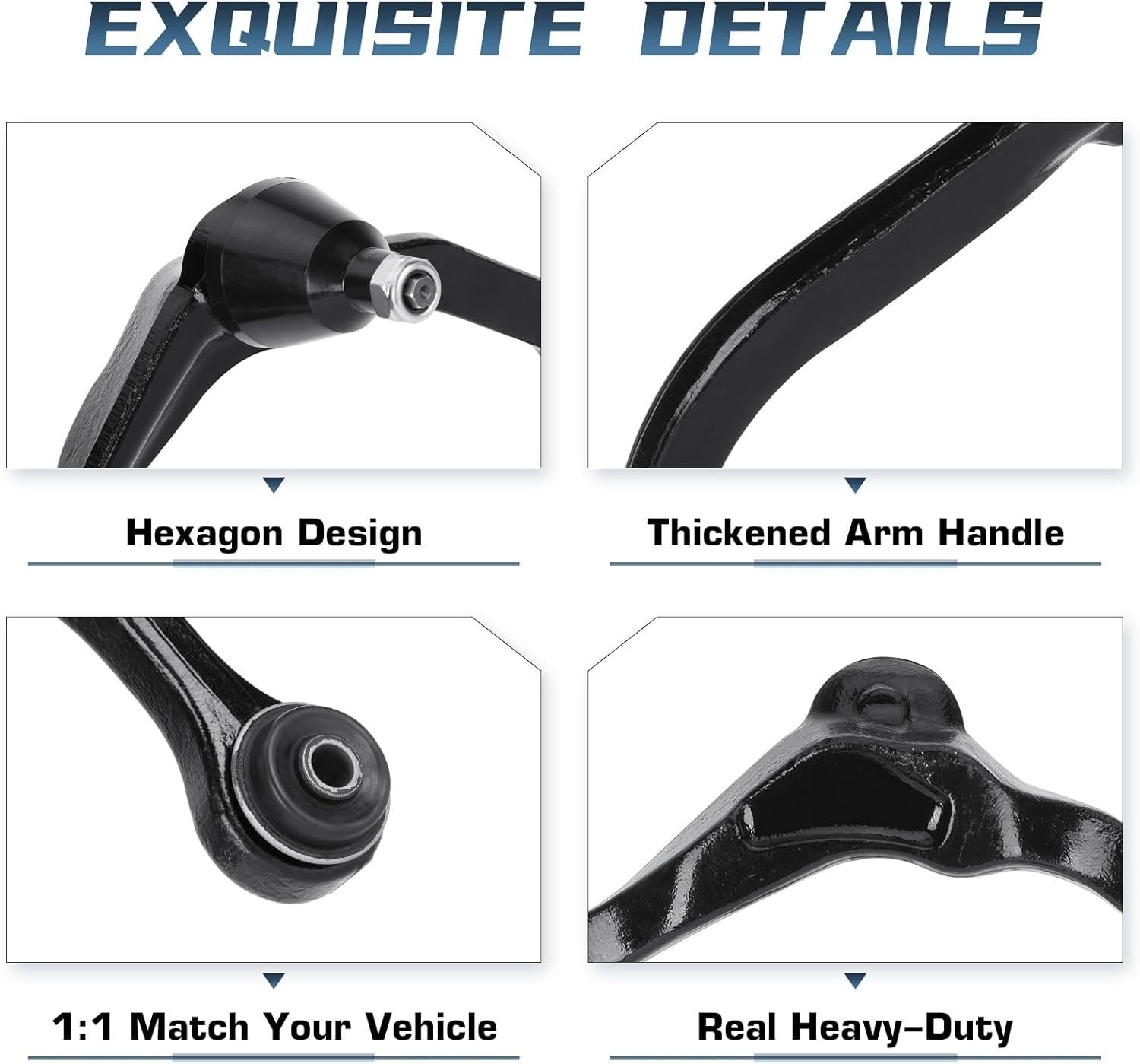 Front Upper Control Arms & Suspension Kit for 2008-2011 Dodge Nitro Jeep Liberty