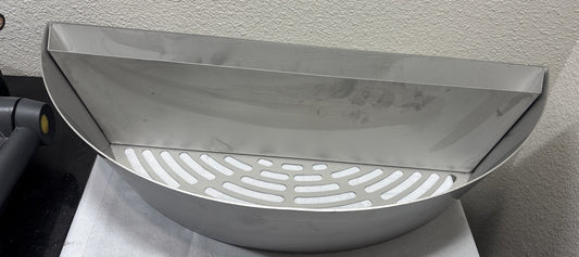 21x9in Stainless Steel Coal Basket Smoker Grill Ventilated Design Heavy Steel