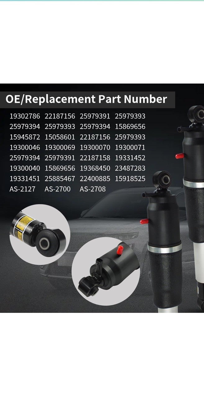 Fits  02-14 Cadillac Escalade/ESV Rear Air Ride Shock Absorbers Strut 22187156