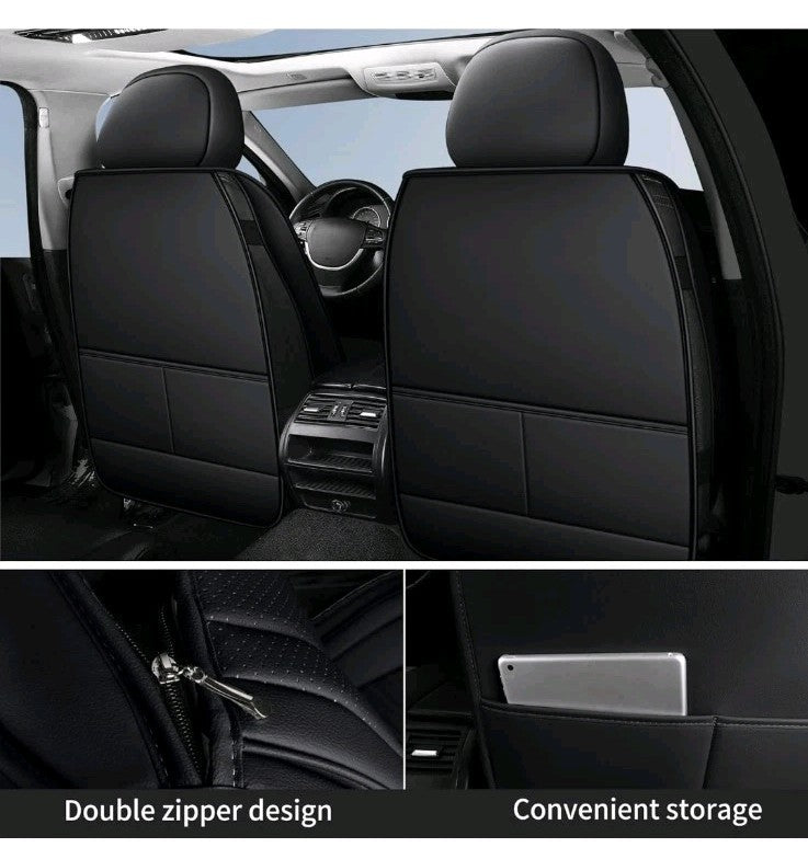 Car Seat Covers,Breathable and Waterproof Faux Leather Automotive Seat Covers 