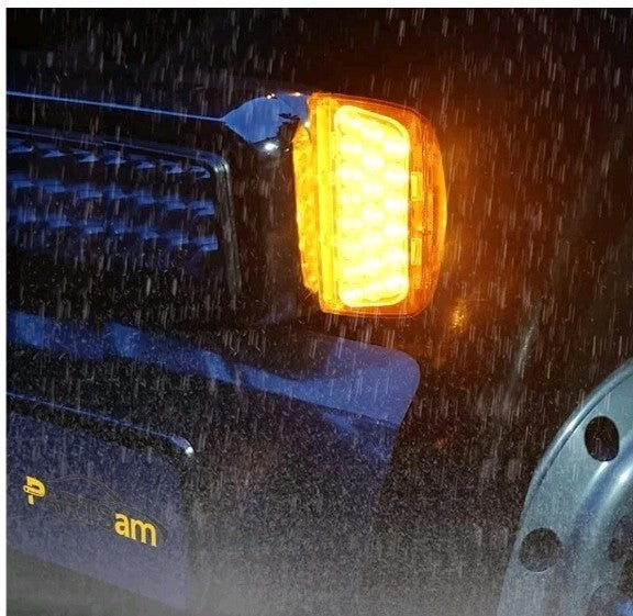2Pcs for Peterbilt Amber Headlight LED Turn Signal Indicators Running Lights 