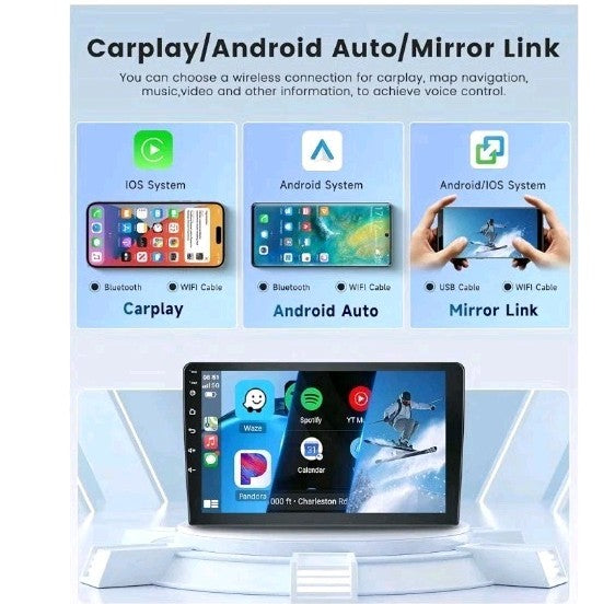 2+32G Carplay Car Stereo GPS Radio For Toyota Tundra 2007-2013 Sequoia 2008-2019