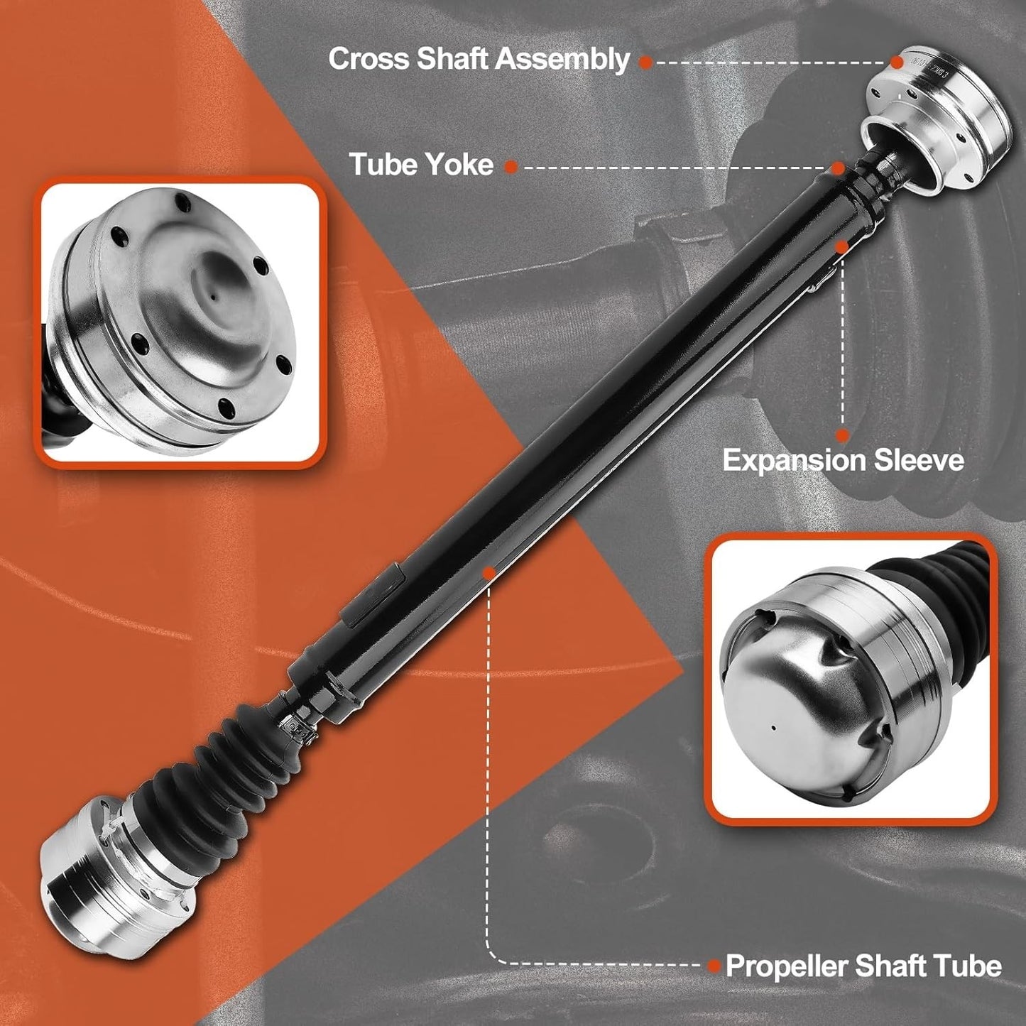 Front Drive Shaft Driveshaft Assembly Compatible with Jeep Commander 2007-2010