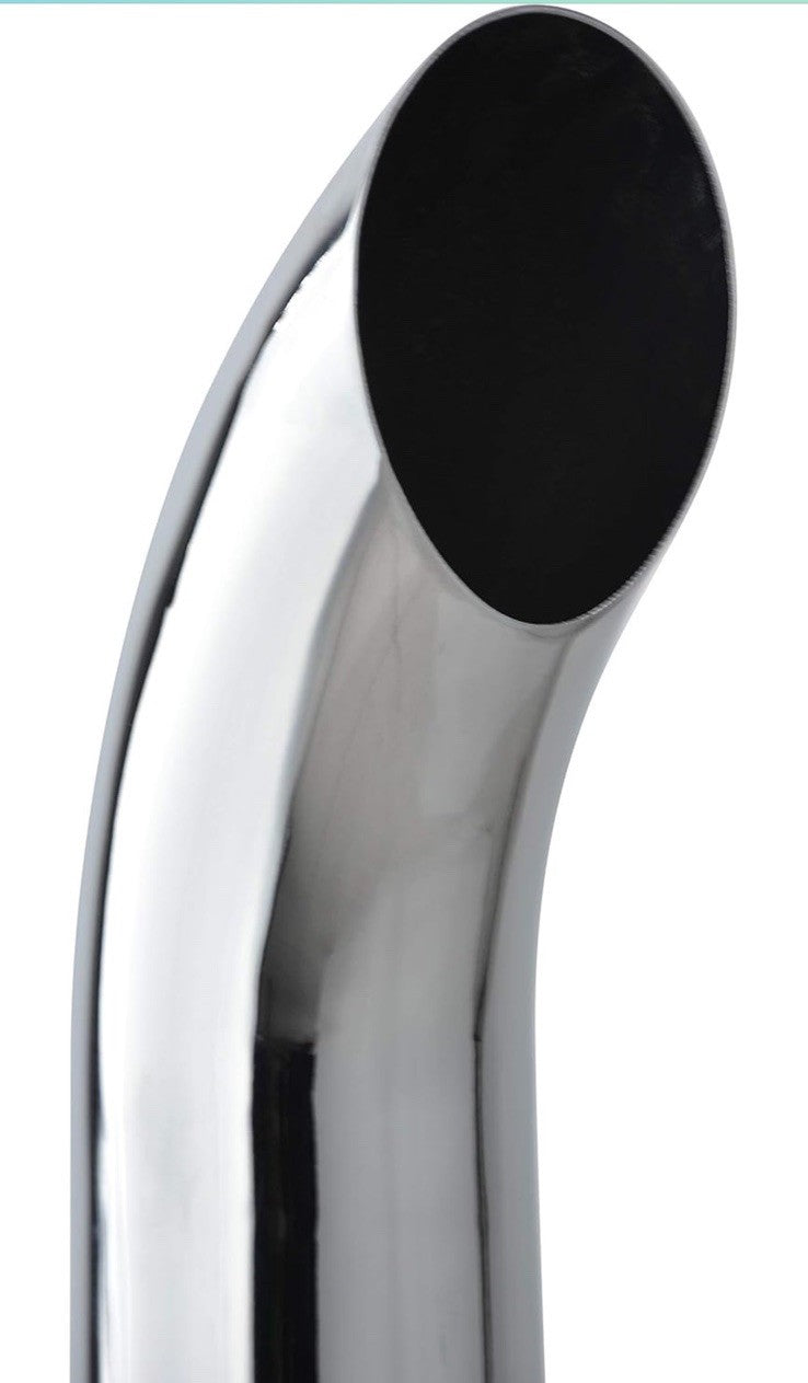 Chrome Exhaust Stack  5"DIA, 18" Length Curved