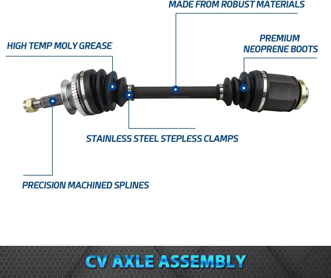 Front RIGHT CV Axle Drive Shaft Assembly Passenger Side fits V6 MODELS