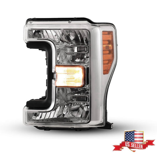 Headlights For 2017 2018 2019 Ford F-250 F-350 F-450 F-550 Super Duty Headlamps