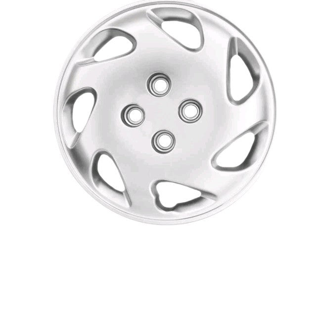 1998-2002 Honda Civic Factory Style 14" Silver Hub Caps - 4 Pieces WheelCoverSet