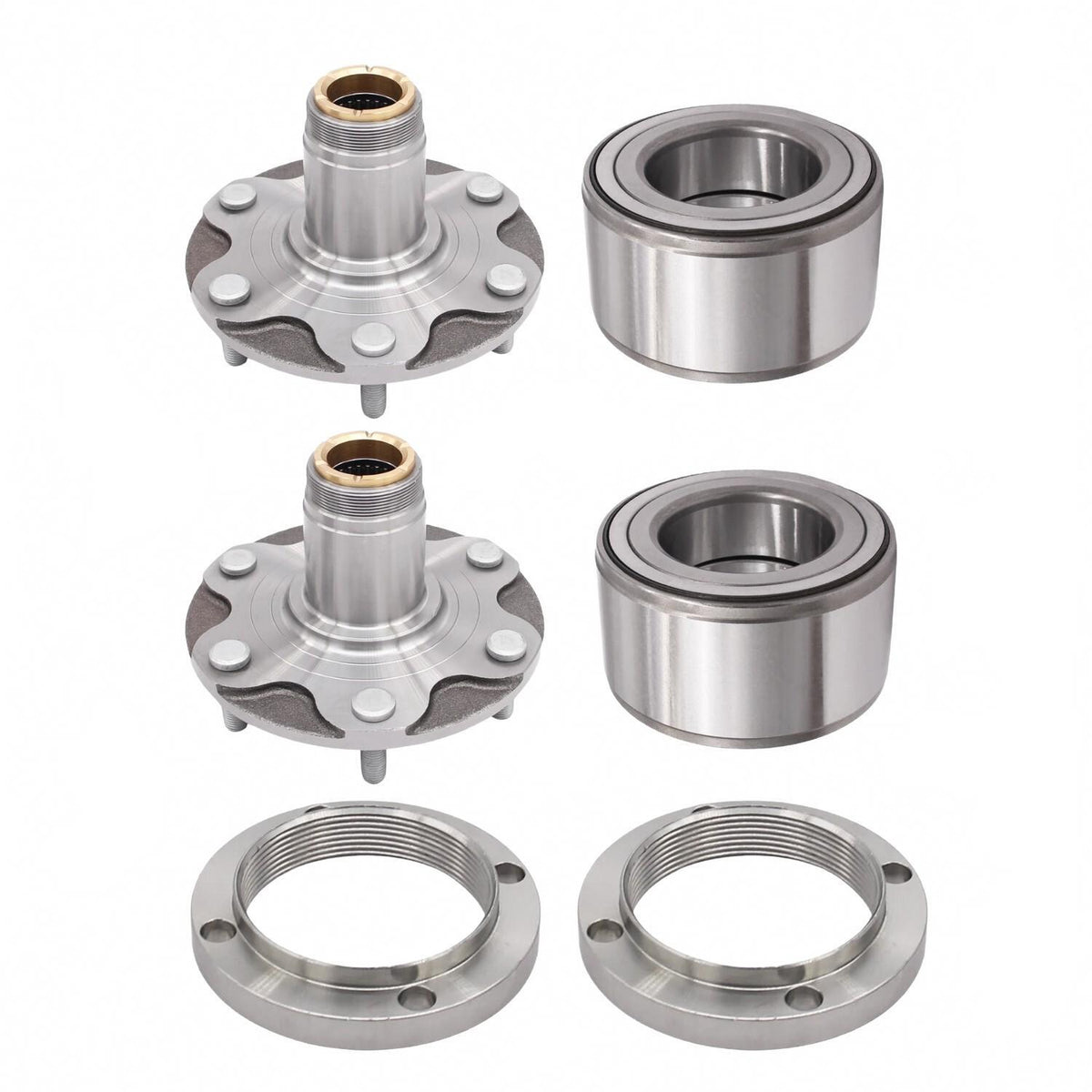 2X Front Wheel Hub & Bearing Set for 1995-2004 Toyota Tacoma 4WD