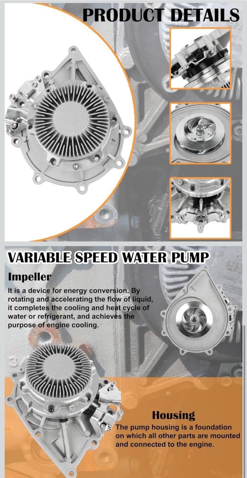 Detroit DD15 DD13 Belt Driven Water Pump EA4712001101 Fits Freightliner Cascadia