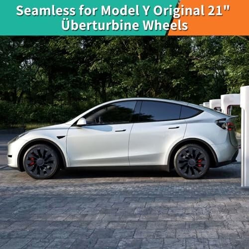 4PCs 21 Inch Rim Protector for 2020-2024 Tesla Model Y Überturbine Wheel Cover