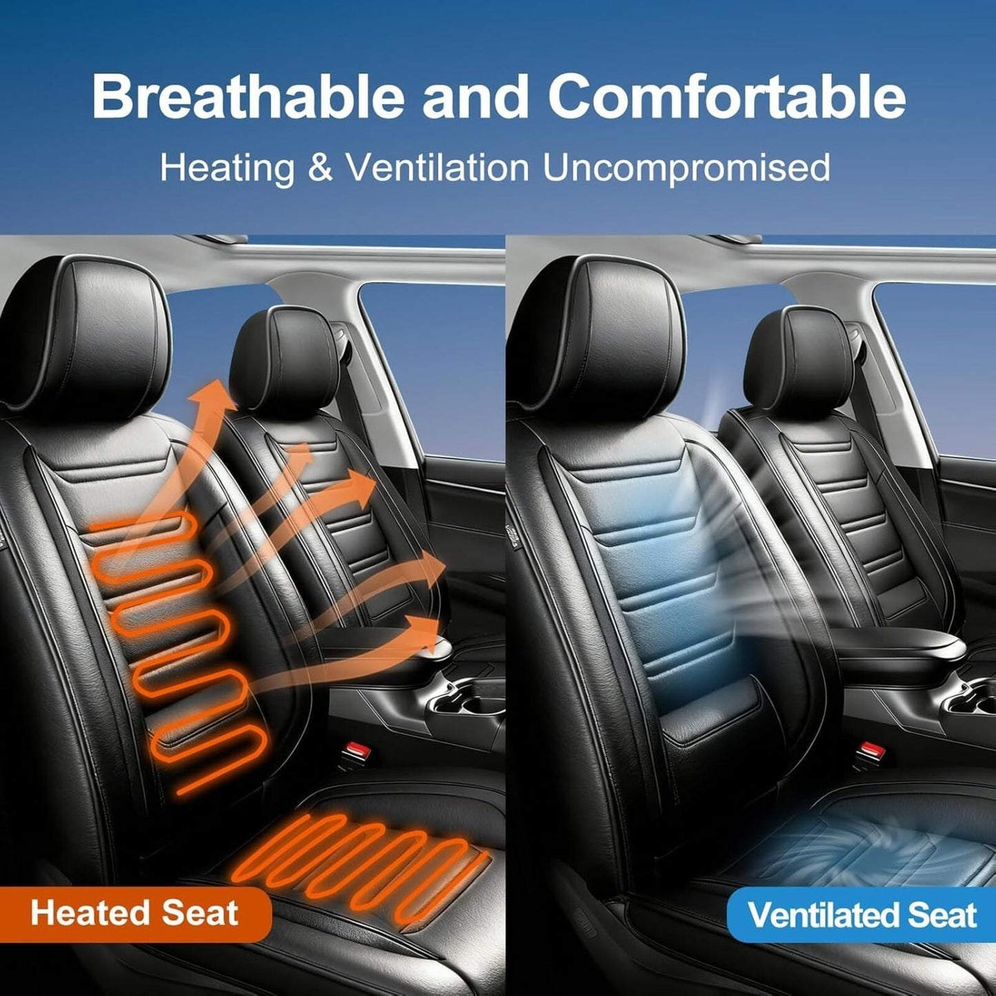 Seat Covers for Select Honda HRV 2016-2025 LX/EX/EXL/Sport