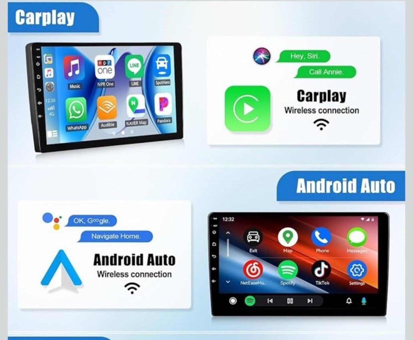 Car Radio for Honda Accord 10th Gen 2018-2022 Android 10'' Touchscreen 8 Core