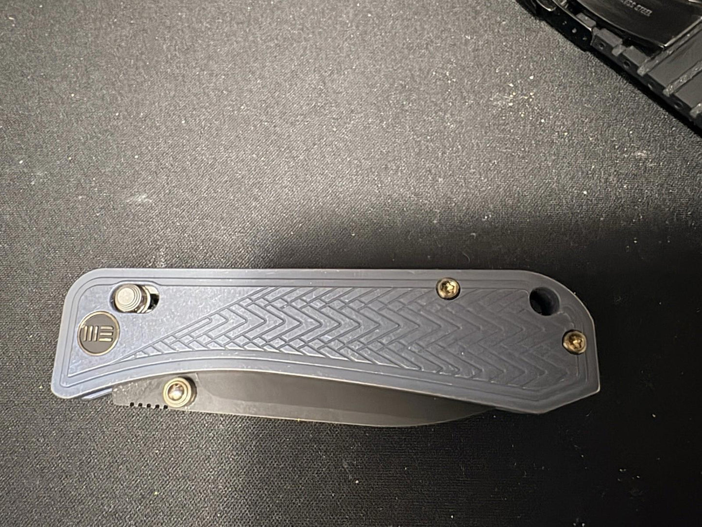 WE Knife Bougie Banter 24009-1 Blue Titanium CPM S45VN Steel Knife